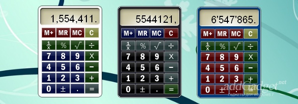 Несколько вариантов оформления калькулятора