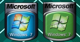 Часы с логотипом Windows 7