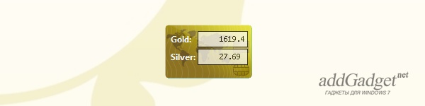 Стоимость золота и серебра