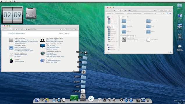 Оформление Windows 8/8.1 в стиле OS X Mavericks - Скриншот #1