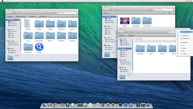 Оформление Windows 8/8.1 в стиле OS X Mavericks - Скриншот #3