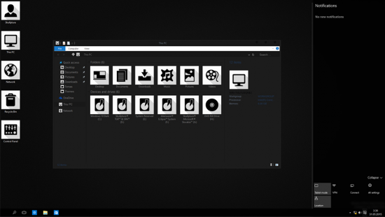Классическая тема Windows 10 Black Edition - Скриншот #2