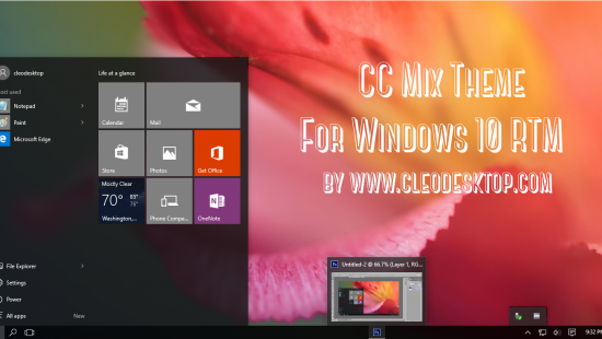 Оригинальная тема CC Mix для Windows 10 - Скриншот #1