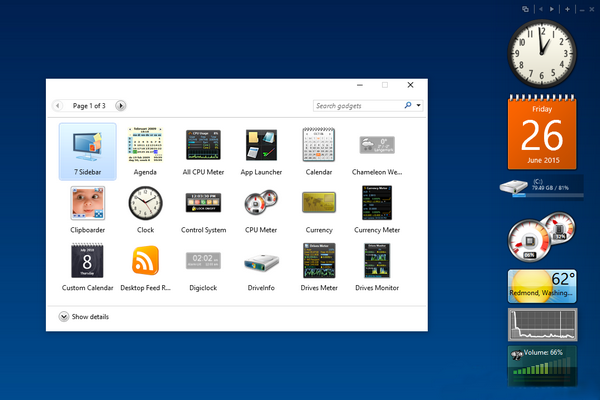 Gadgets Revived — возвращаем гаджеты в Windows 10
